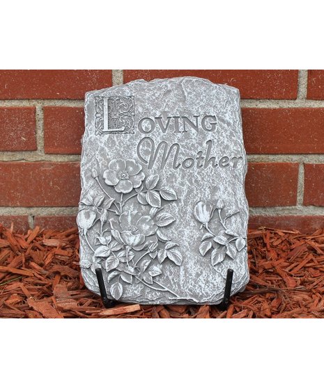 Loving Mother Floral Memorial Plaque