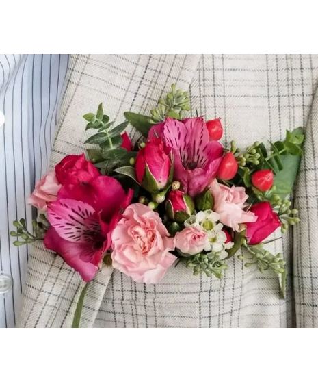Light Pink Pocket Boutonniere