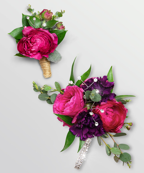 Allure Corsage and Boutonniere Set