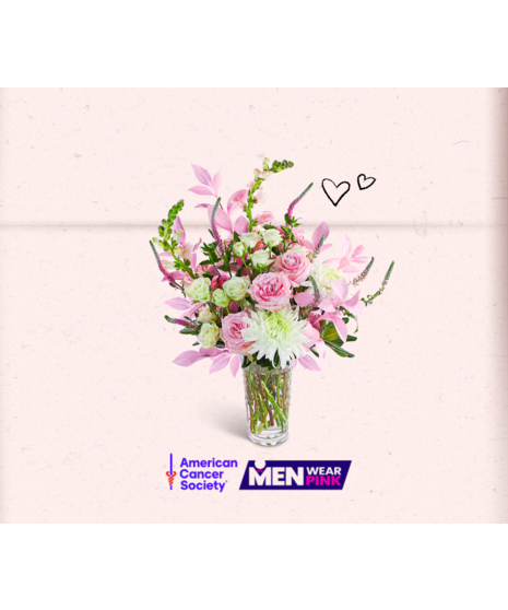 Men Wear Pink - Charity of the Month Arrangement