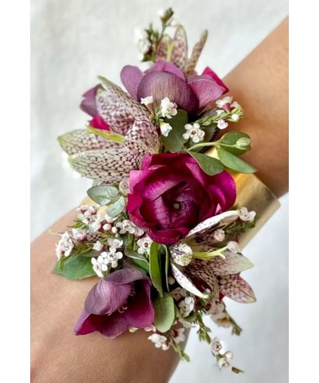 Burgundy Corsage