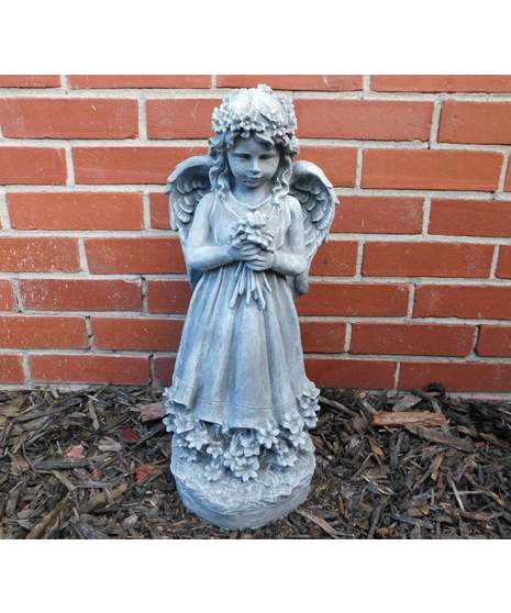 Heavenly Grace Angel – Standing with Flowers