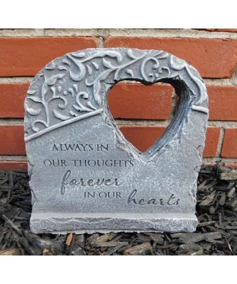Forever in Our Hearts Standing Memorial Plaque