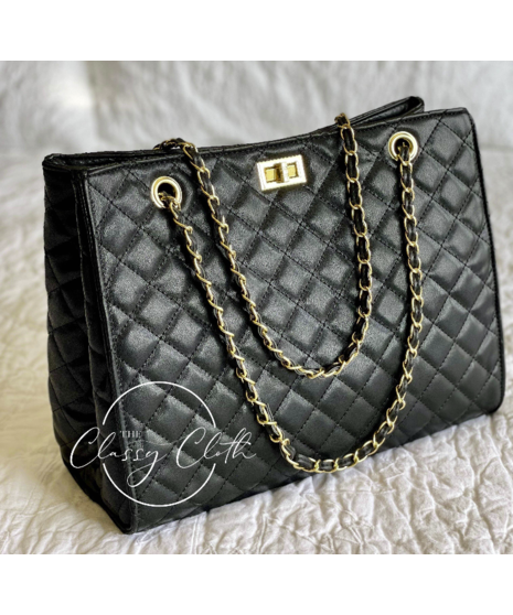 Kelly Quilted Shoulder Handbag