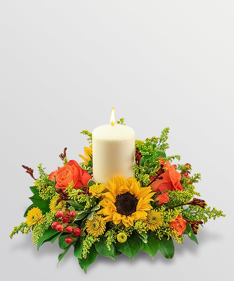 Seasonal Saffron Centerpiece