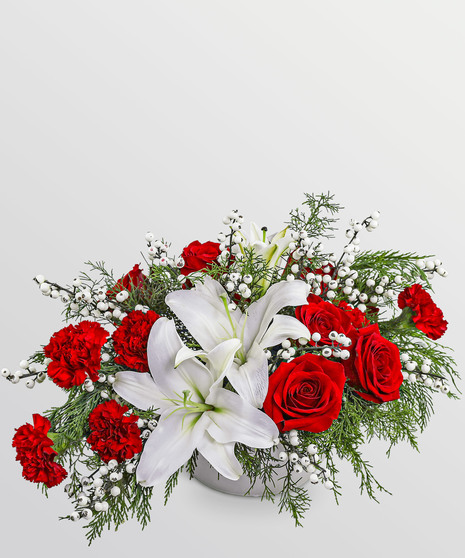 Snowberry Elegance Centerpiece